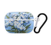 Do Not Forget Me Airpod Pro Case AirPods 2 Case for Women Hard Shell Protective Cover with Carabiner Keychain Compatible with AirPods Case 2nd 1st Generation, Front LED Visible White