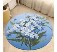 Do Not Forget Me Doormat Round Absorbent Non Slip Washable Welcome Mat for Entryway Front Door Indoor Outdoor Use Bedroom Kitchen Porch Decor 90