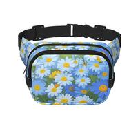 Do Not Forget Me Fanny Pack For Women Waterproof Adjustable Belt Bags Waist Pack Fashion Casual Crossbody Bags Bum Bag For Running Workout Hiking Traveling, Black, One Size