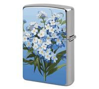Do Not Forget Me Lighter Case Pouch Double-Sided Metal Lighter Sleeve Scratch & Drop Resistant Lighters Protector Fits Standard Kerosene Lighters Pocket Protective Cover for Camping Party