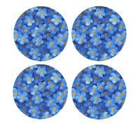 Do Not Forget Me Mdf Cork Coasters Pcs, Absorbent Drink Coasters For Coffee, Tea And Glasses, Eco-Friendly Table Protection For Home And Office