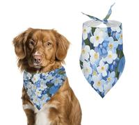 Do Not Forget Me Printed Pet Scarf Polyester Triangle Scarf - One Size (27.6in X 11.8in)