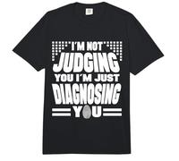 Do not Judge, just diagnose Professional Forensic Psychology Comfort Colors Adult Heavyweight T-Shirt