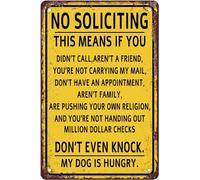 Do Not Knock Sign No Soliciting Warning S For Home Yard Courtyard Decoration Office Sign Outdoor & Indoor Safety Sign Wall Decor Gift For Women Men Plaque Tin Sign Metal Sign Plaque Poster 8X12 Inches