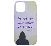 Do not let your Heart Be Troubled John 14:1 Bible Verse Case for iPhone 14