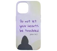 Do not let your Heart Be Troubled John 14:1 Bible Verse Case for iPhone 15