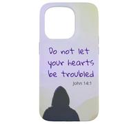 Do not let your Heart Be Troubled John 14:1 Bible Verse Case for iPhone 15 Pro