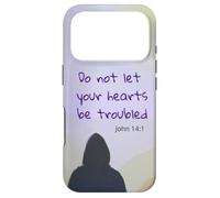 Do not let your Heart Be Troubled John 14:1 Bible Verse Case for iPhone 17 Pro