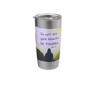Do not let Your Heart Be Troubled John 14:1 Bible Verse Stainless Steel Insulated Tumbler