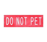 DO NOT PET Red Patch Pair (Do Not Approach) Use on Tactical Power Harness (Small 11cmx3cm)