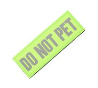 Do Not Pet Reflective Harness Patch with Hook and Loop Tape Stable Attachment for Vests Collars and Leash Wraps Service Dog Safety Badge for Night Visibility