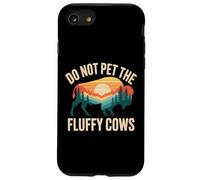 Do Not Pet the Fluffy Cows Funny Bison Hiking Art Case for iPhone SE (2020) / 7/8