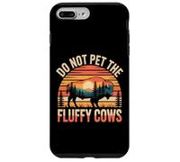 Do Not Pet the Fluffy Cows Funny Bison Sunset Art Case for iPhone 7 Plus/8 Plus