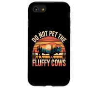 Do Not Pet the Fluffy Cows Funny Bison Sunset Art Case for iPhone SE (2020) / 7/8
