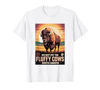 Do Not Pet The Fluffy Cows T-Shirt National Park Funny Bison T-Shirt