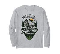 Do Not Pet The Fluffy Cows Yellowstone National Park 1872 Long Sleeve T-Shirt