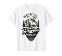Do Not Pet The Fluffy Cows Yellowstone National Park 1872 T-Shirt