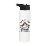 Do Not Pet The Giant Fluffy Hamsters Funny Bear Stainless Steel Insulated Water Bottle