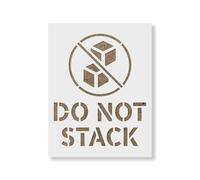 Do Not Stack Stencil - Craft Airbrush Painting Wall Art Decor DIY Template 7.5 Mil Mylar Plastic Reusable