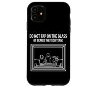Do Not Tap On The Glass Funny Sound Booth Introvert Case for iPhone 11
