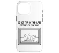 Do Not Tap On The Glass Funny Sound Booth Introvert Case for iPhone 16 Pro Max