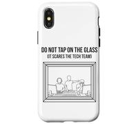 Do Not Tap On The Glass Funny Sound Booth Introvert Case for iPhone X/XS