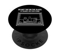 Do Not Tap On The Glass Funny Sound Booth Introvert PopSockets Adhesive PopGrip