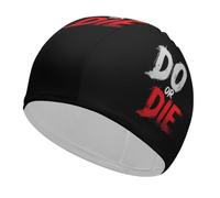 Do Or Die Swimming Cap Women Men Swim Cap | Elastic for Hair and Ear Protection Water Sports Pool Bathing Training