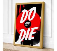 Do Or Die Typography Canvas Wall Art Print 18x12 Inch