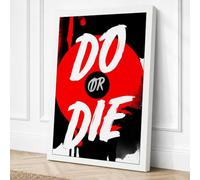 Do Or Die Typography Canvas Wall Art Print 24x16 Inch
