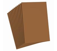 Do²ping Brown Foam Sheets Crafts, 8.5x5.5 Inch Eva Craft Foam Paper for Crafts Project Classroom Scrapbook DIY Cosplay (Brown-10 Sheets)