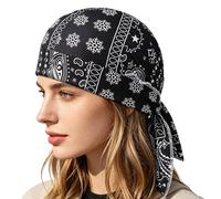 Do Rag - 21.65 Inches Polyester Stretch Beanie Bandana Cap, Sweat Wicking Lightweight Head Wrap Flexible Fit With Breathable Cooling Fabric Structure | Motorcycle Cycling Gym Travel Running Sleeping
