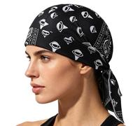 Do Rag Headwear, Stretch Breathable Sweat Wicking Headscarf Bandana Cap, Lightweight Quick Dry Sports Cover Accessory, Comfortable Fit Outdoor Gear, Cycling Running Gym Use