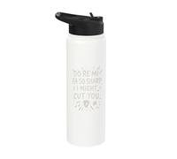 Do Re Mi FA So Sharp I Might Cut You Music Pun Stainless Steel Insulated Water Bottle