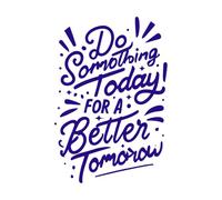 do Something Today Fine Carving Stickers 36x53.1cm Multiple Size Options DarkBlue