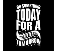 do Something Today Fine Carving Stickers 47.6x84.1cm Art Mural Painting White