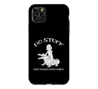 Do Stuff That Scares Your Family Funny Humor Croc Rider Case for iPhone 11 Pro Max