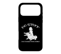 Do Stuff That Scares Your Family Funny Humor Croc Rider Case for iPhone 17 Pro Max