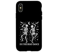 Do The Dead Dance Funny Dancing Skeletons Halloween Couple Case for iPhone X/XS