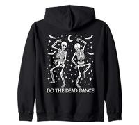 Do The Dead Dance Funny Dancing Skeletons Halloween Couple Zip Hoodie