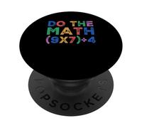 Do The Math 67 Meme Funny Six Seven Girl Boy PopSockets Adhesive PopGrip