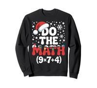 Do The Math Funny Christmas Nerds Winter Holiday Apparel Sweatshirt