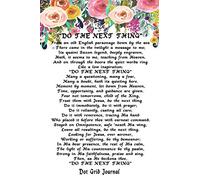 Do The Next Thing: Floral 6x9 Bullet Journaling Planner With 120 Dotted Pages, Planning Notebook For Busy Homeschooling Moms, Christian Woman's Gift Book