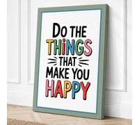 Do the Things That Make You Canvas Wall Art Print 30x20 Inch