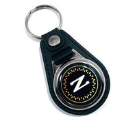 Do the Ton Design Keychain Compatible with 1984-1989 Nissan Datsun 300ZX Z31 Emblem Key Ring Key Holder, Black, Default