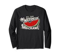 Do The Watermelon Crawl Sea Turtle Beach Summer Vacation Long Sleeve T-Shirt