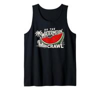 Do The Watermelon Crawl Sea Turtle Beach Summer Vacation Tank Top