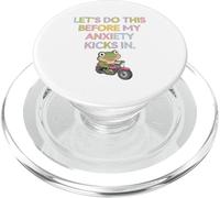 Do this before my anxiety kicks in, Anxiety Frog PopSockets PopGrip for MagSafe