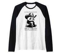 Do Twins Ever Realize One of Them was Unplanned Funny Panda Raglan Baseball Tee