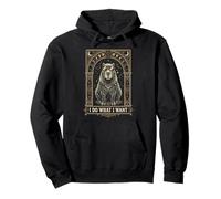 Do What I Want Capybara Moon Phases Tarot Arch Pullover Hoodie